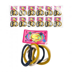 PQTE. CAUCHO LICRA CAFE*72PCS BMR-2077-4