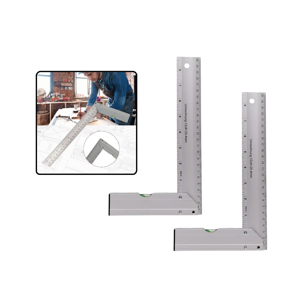 REGLA ESCUADRA FINO 25CM DK-2121