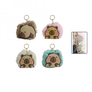 LLAVERO POM POM CAPIBARA DK-3314 (PQTX12)