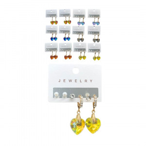 DZ. TOPO Y ARETE LUJO*3PCS BMR-4021-4