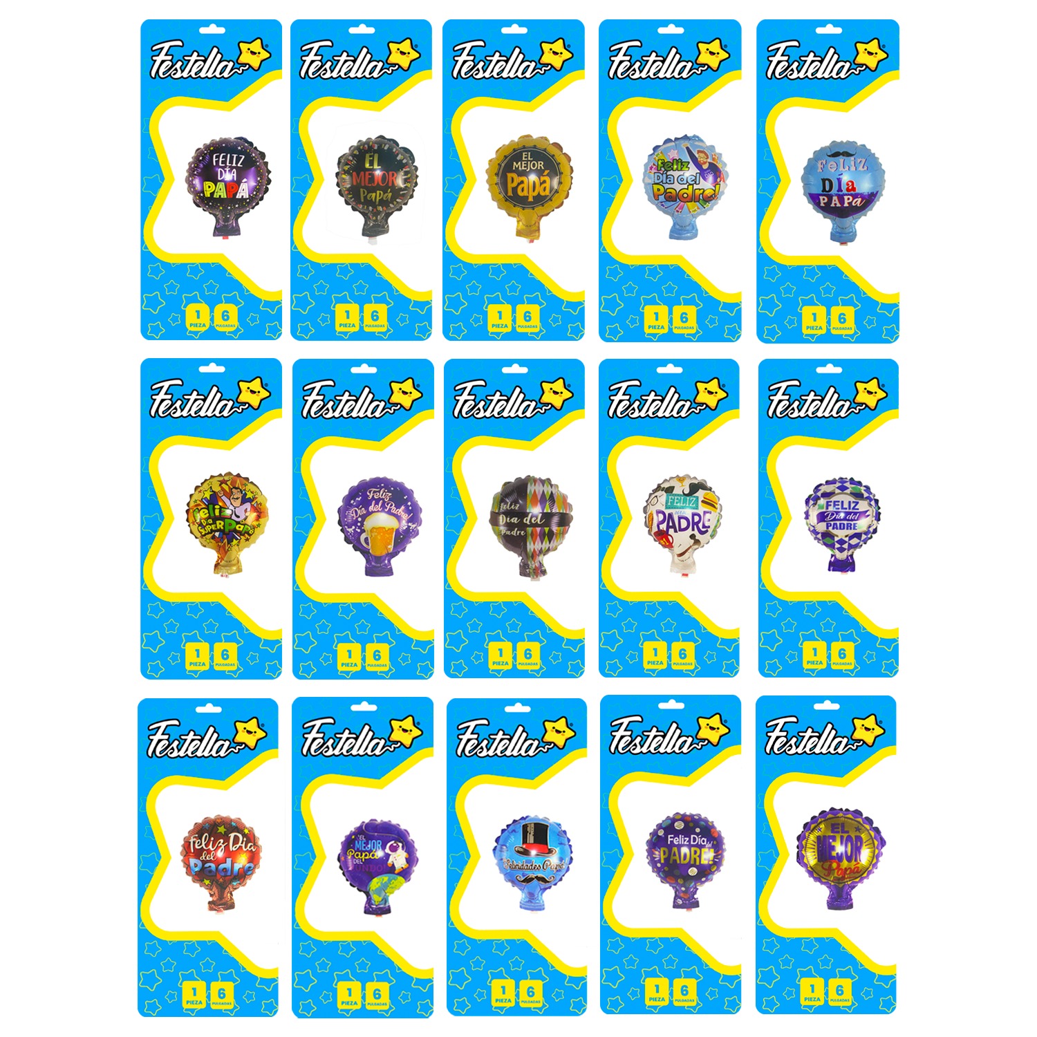 GLOBO PAPA 6"(PQTX25).