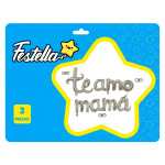 GLOBO TE AMO MAMA PLATEADO(PQTX12):
