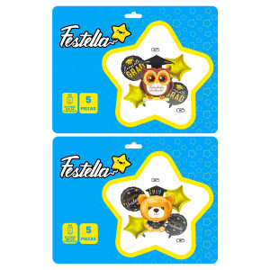 KIT DE GLOBOS GRADO X5(PQTX12)