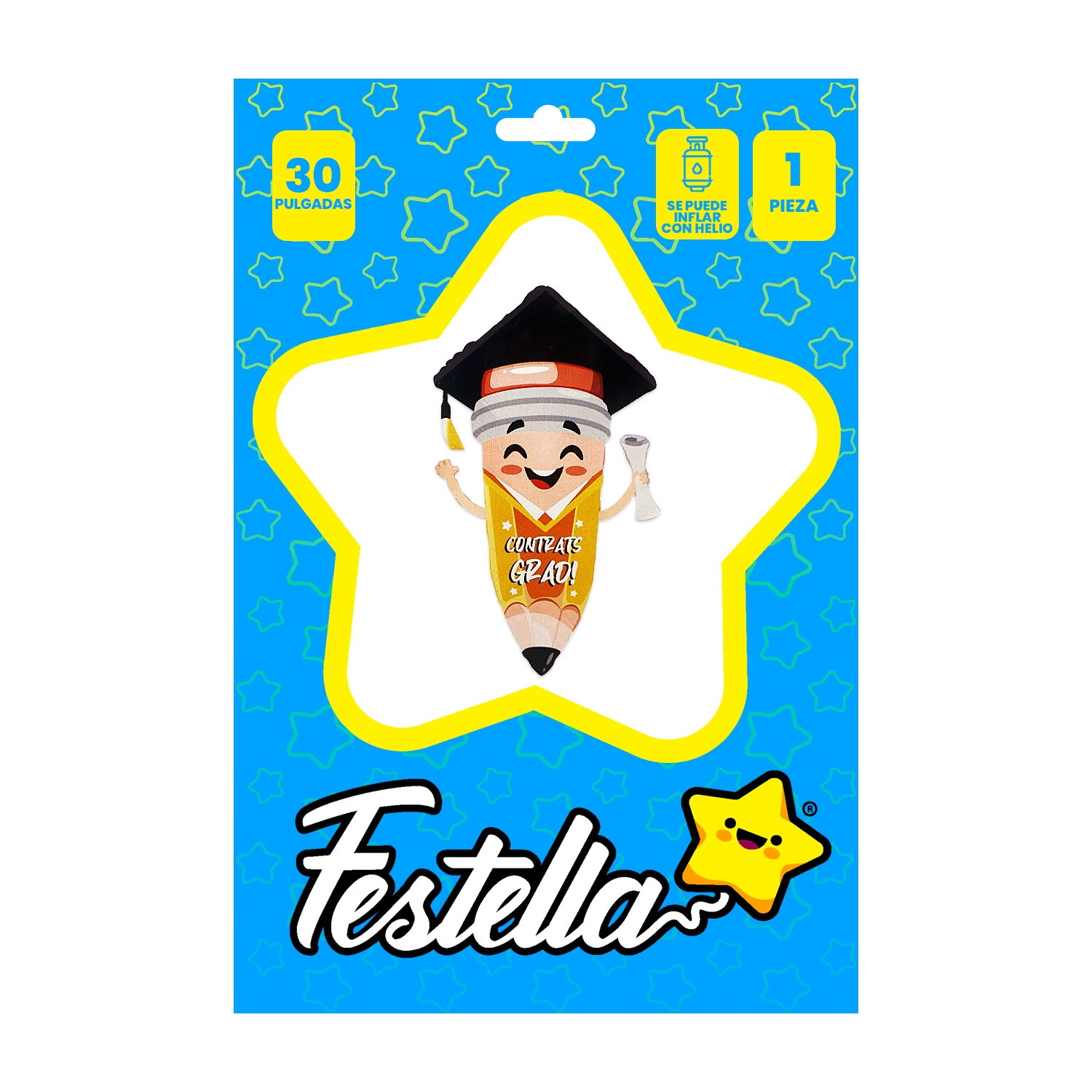 GLOBO LAPIZ GRADO 30"(PQTX25)