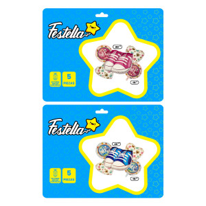 KIT GLOBO ZAPATO NIÑA/NIÑO X5 (PQTX12)