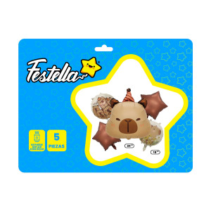 KIT GLOBO CAPIBARA X5 (PQTX12)