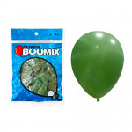 GLOBO DE LATEX FUSION VERDE OLIVA INTENSO R12X12 (PQTX12)´