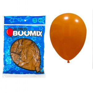 GLOBO DE LATEX FUSION CARAMELO R12X50