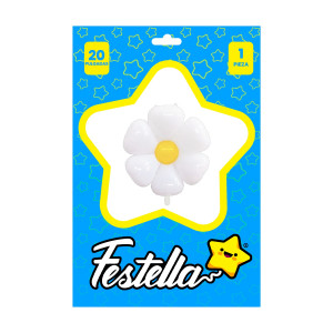 GLOBO FLOR BLANCO 20" (PQTX25)