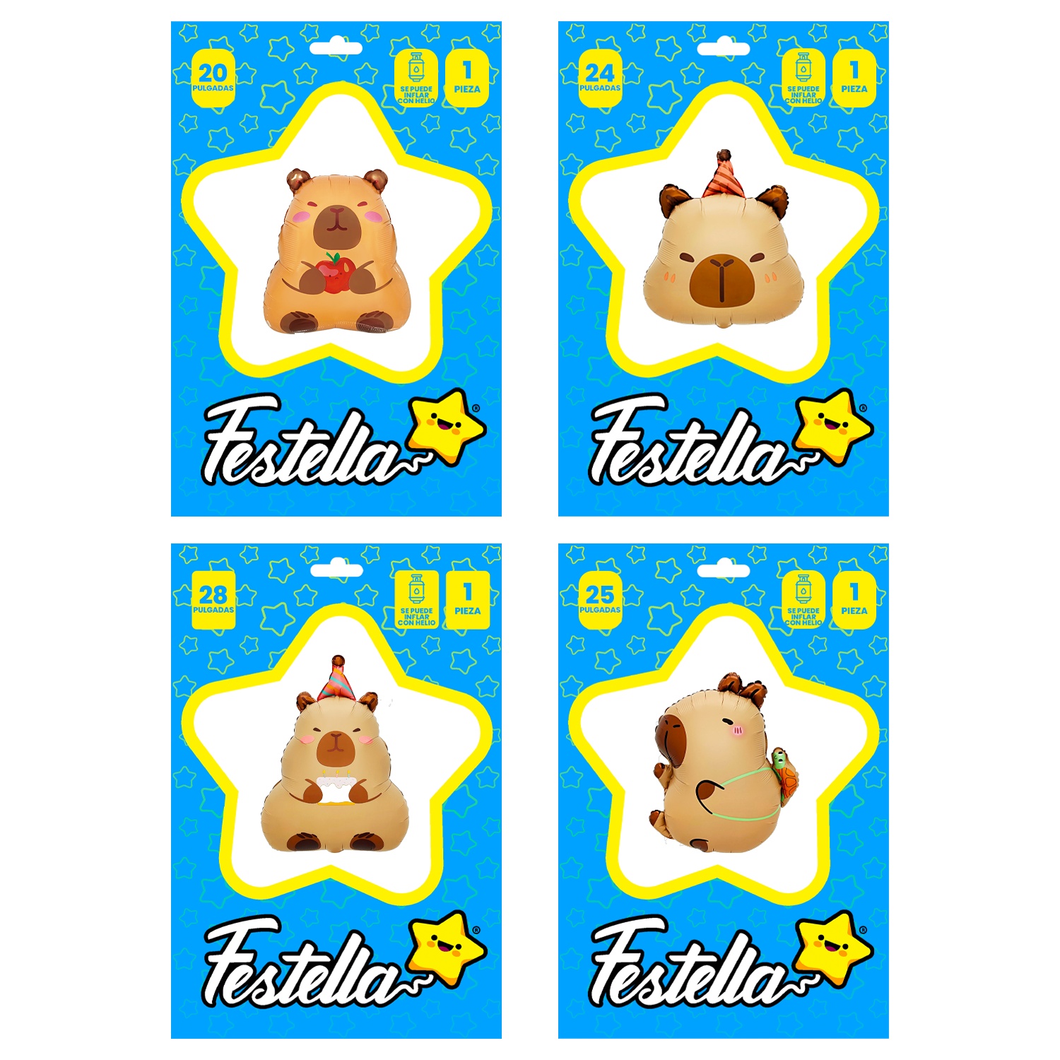 GLOBO CAPIBARA 20" 24" 25" 28" (PQTX25)