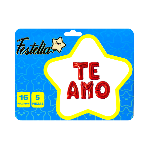 GLOBO TE AMO ROJO 16" (PQTX12):