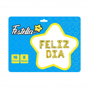 GLOBO FELIZ DIA DORADO