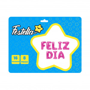 GLOBO FELIZ DIA FUCSIA(PQTX12)
