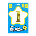 GLOBO DORADO 32" #1 (PQTX25)