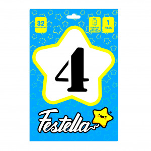 GLOBO NEGRO 32" #4 (PQTX25)