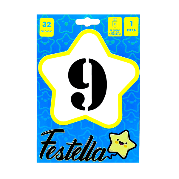 GLOBO NEGRO 32" #9 (PQTX25)