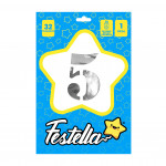 GLOBO PLATEADO 32" #5 (PQTX25)