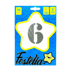 GLOBO PLATEADO 32" #6 (PQTX25)