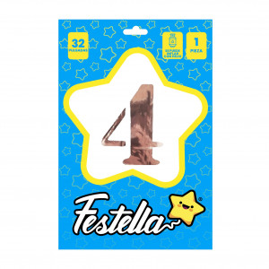 GLOBO PALO ROSA 32" #4 (PQTX25)