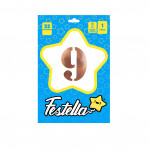 GLOBO PALO DE ROSA 32" #9 (PQTX25)