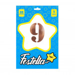 GLOBO PALO DE ROSA 32" #9 (PQTX25)