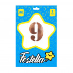 GLOBO PALO DE ROSA 32" #9 (PQTX25)