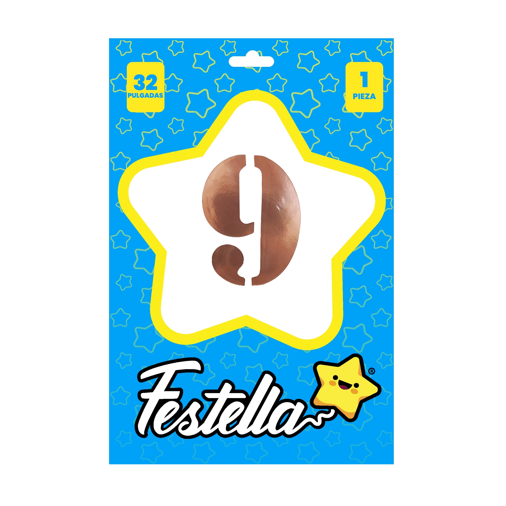 GLOBO PALO DE ROSA 32" #9 (PQTX25)