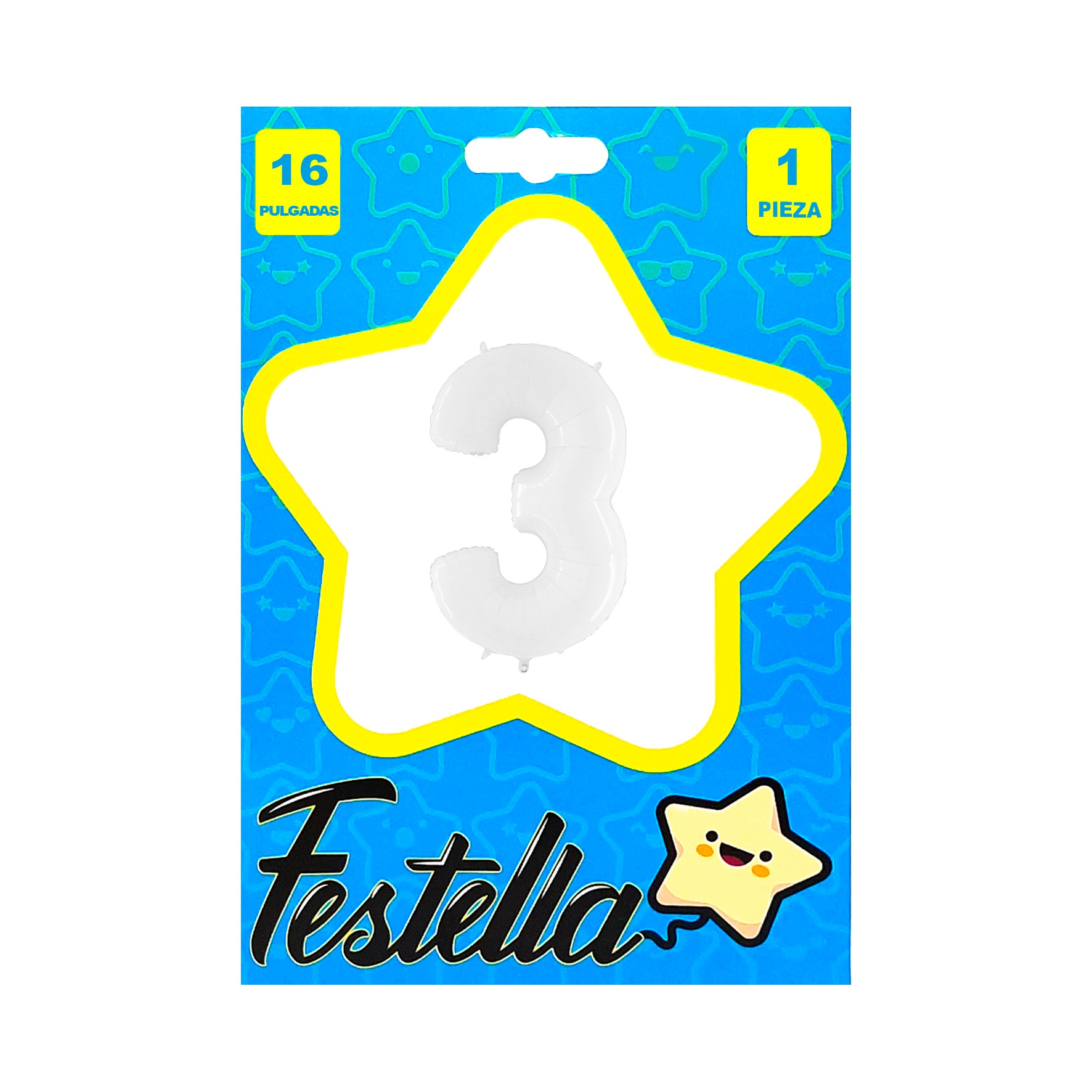 GLOBO BLANCO 16" #3(PQTX25)