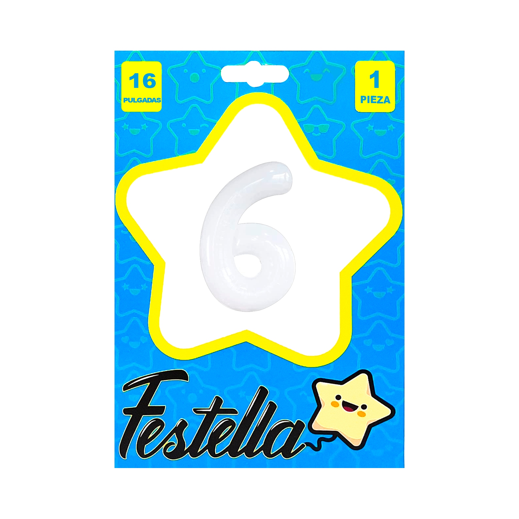 GLOBO BLANCO 16" #6(PQTX25)