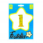 GLOBO DORADO 16" #1 (PQTX25)