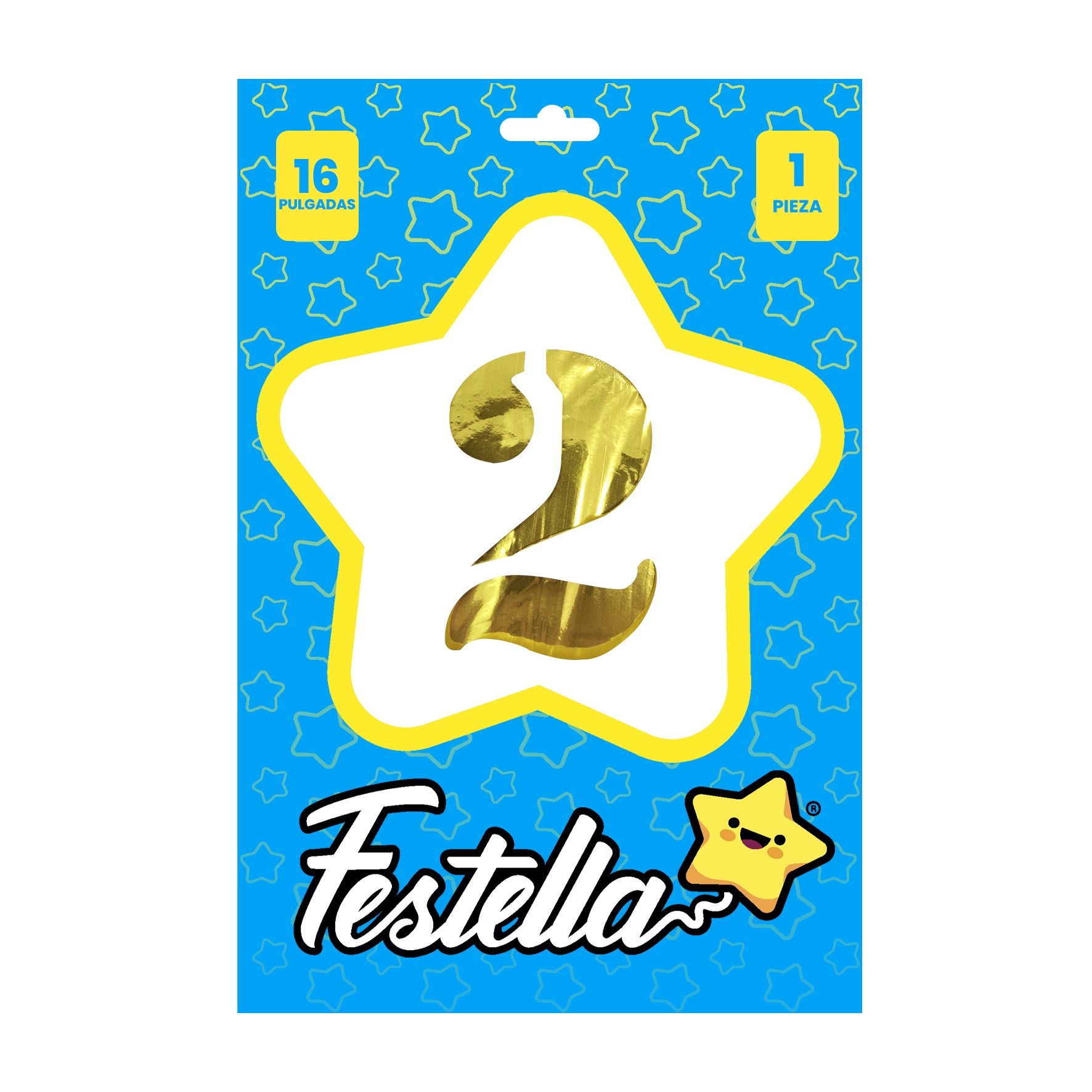 GLOBO DORADO 16" #2 (PQTX25)