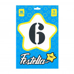 GLOBO NEGRO 16" #6 (PQTX25)