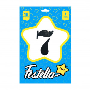 GLOBO NEGRO 16" #7 (PQTX25)