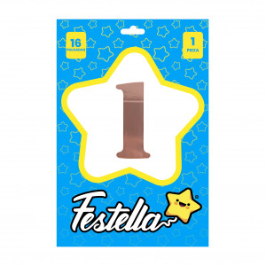 GLOBO PALO ROSA 16" #1 (PQTX25)