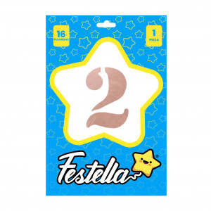 GLOBO PALO ROSA 16" #2 (PQTX25)