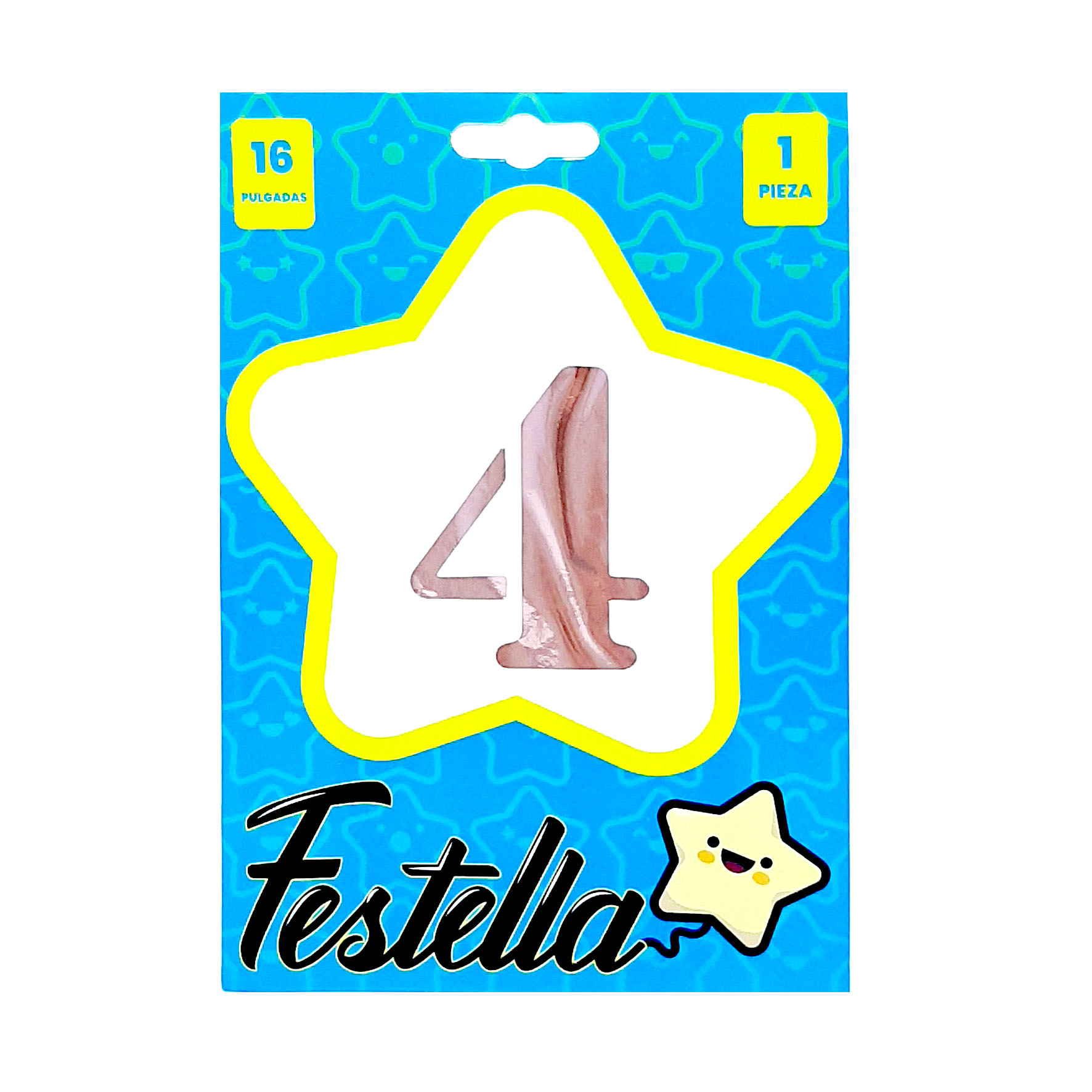 GLOBO PALO ROSA 16" #4 (PQTX25)