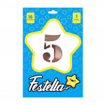 GLOBO PALO ROSA 16" #5(PQTX25)