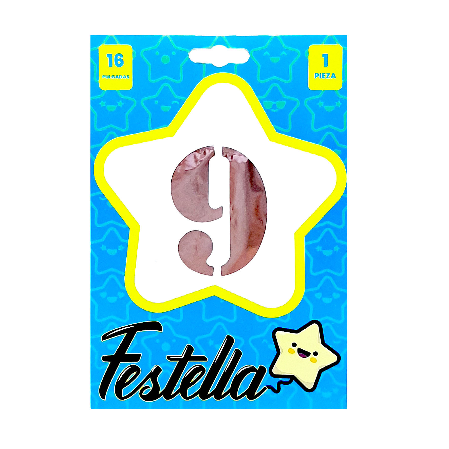 GLOBO PALO ROSA 16" #9 (PQTX25)