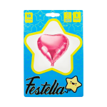 GLOBO CORAZON FUCSIA CARTON 18"(PQTX25):