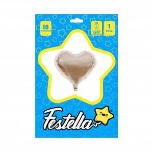 GLOBO CORAZON PALO ROSA CARTON 18"(PQTX25):