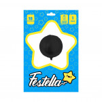 GLOBO REDONDO NEGRO 18"(PQTX25)