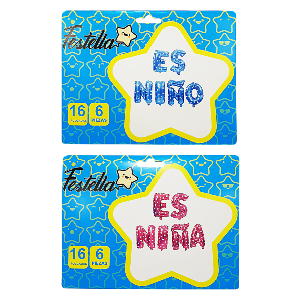 GLOBO ES NIÑA(PQTX12)