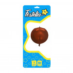 GLOBO REDONDO ROJO 10"(PQTX25)