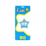 GLOBO ESTRELLA AZUL CLARO 10" CARTON *(PQTX25)