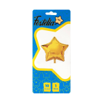 GLOBO ESTRELLA DORADO 10" CARTON (PQTX25)