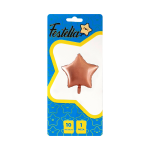 GLOBO ESTRELLA PALO ROSA 10" CARTON (PQTX25)