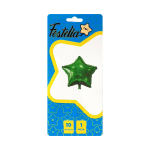 GLOBO ESTRELLA VERDE 10" CARTON (PQTX25)