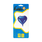 GLOBO CORAZON AZUL 10" CARTON (PQTX25)