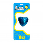 GLOBO CORAZON AZUL 10" CARTON (PQTX25)
