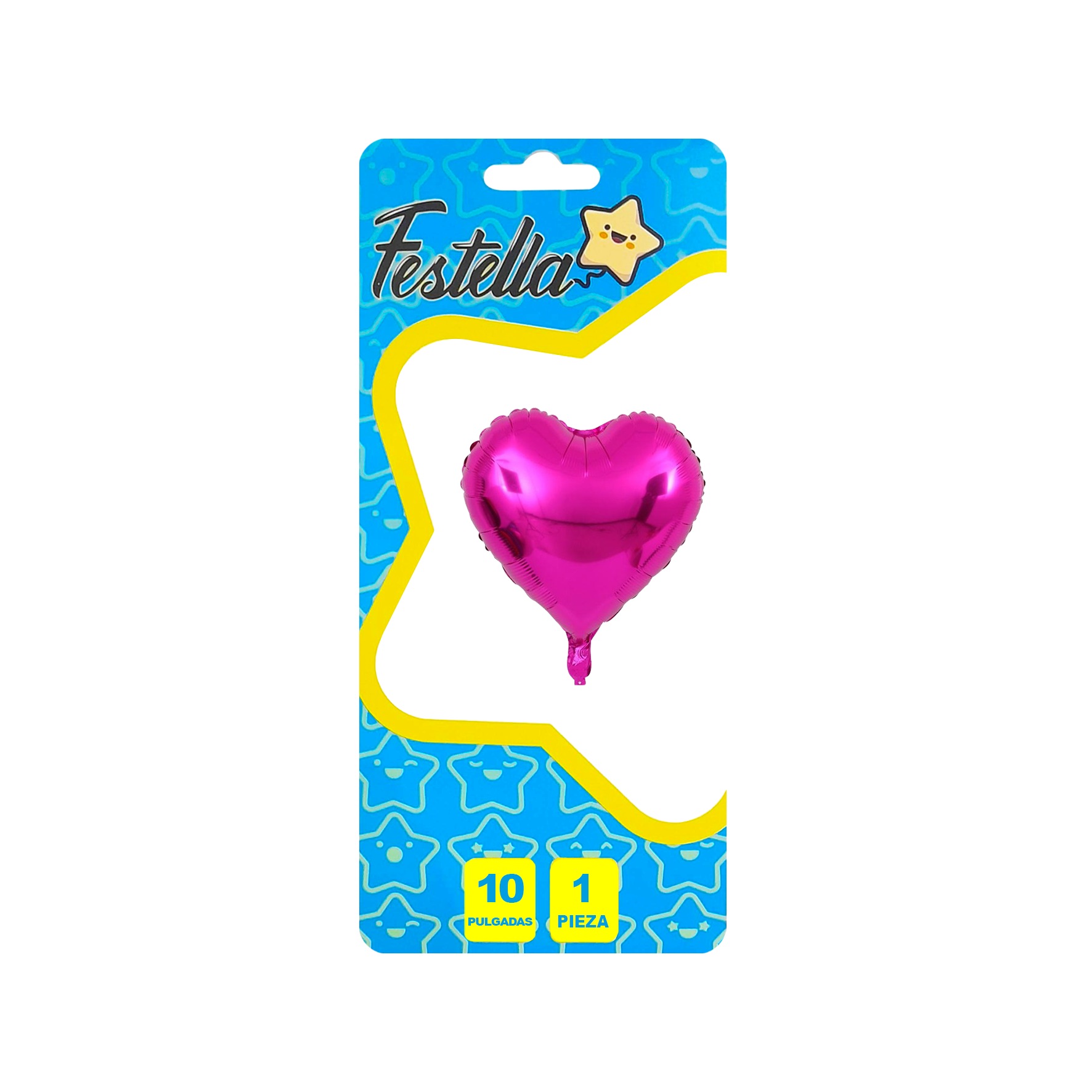 GLOBO CORAZON FUCSIA 10" CARTON (PQTX25)